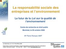 Le BAPE: Un outil de développement durable  au service du Québec ...