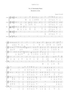 Partition Vocal score, Sanctissima Maria, Baciatemi, Giovannelli, Ruggiero
