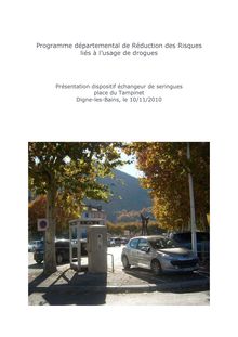 Présentation dispositif RdR de Digne-les-Bains - éléments ...