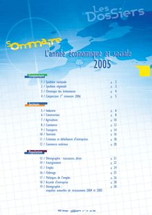 L année économique et sociale 2005