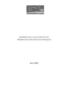 Rapport sur la situation et les perspectives des finances publiques - Juin 2009