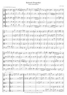 Partition complète (original clefs), Roland, LWV 65, Tragédie mise en musique