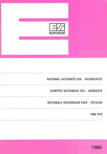 NATIONAL ACCOUNTS ESA - AGGREGATES 1960-1978
