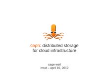 ceph: distributed storage