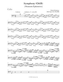 Partition violoncelles, Symphony No.24, C major, Rondeau, Michel par Michel Rondeau