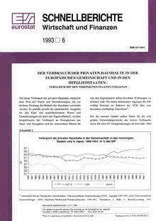 SCHNELLBERICHTE Wirtschaft und Finanzen. 1993 6