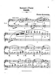 Partition No.2 - Souvenir d Ischl, Valse, 2 Piano pièces, Op.35