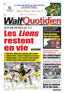 Walf Quotidien N° 9200 - du 26 novembre 2022