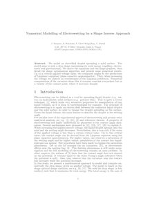 Numerical Modelling of Electrowetting by a Shape Inverse Approach