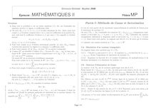 Mathematiques 2 2008 Classe Prepa MP Concours Centrale-Supélec