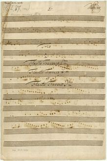 Partition parties complètes, Trio en A major pour 3 flûtes, A major