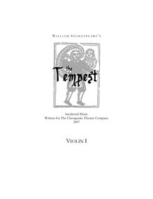 Partition violon I, pour Tempest, Dunn, Bart