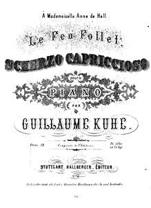 Partition complète, Le Feu Follet, Op.38, Scherzo Capriccioso, Kuhe, Wilhelm
