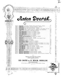 Partition No.2 en F major, 2 menuets, 2 Menuety, Dvořák, Antonín