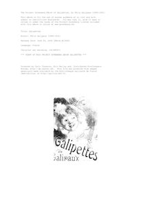 Galipettes par Félix Galipaux