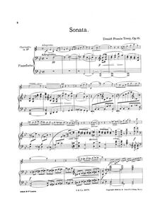 Partition , Allegretto, clarinette Sonata en B-flat major, B♭ major