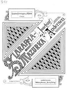 Partition complète, Slaraffia Polka-Mazurka, Andersen, Joachim