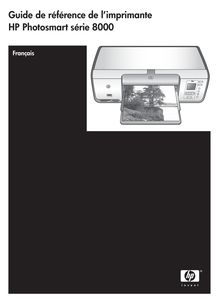Notice pour utilisation - Imprimantes HP  Photosmart 8050