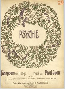 Partition couverture couleur, Psyche, Op.32, Tanzpoem von H. Regel