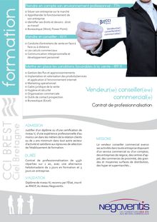 Formation Vendeur Conseiller Commercial - CCI Brest