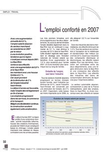 L emploi conforté en 2007
