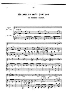 Partition de piano, corde quatuors, Op.3, Haydn, Joseph par Joseph Haydn