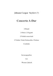 Partition complète, Concerto Grosso en A major, A, Seyfert, Martin