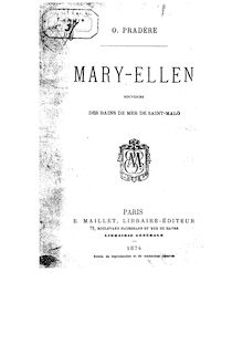 Mary-Ellen : souvenirs des bains de mer de Saint-Malo / O. Pradère