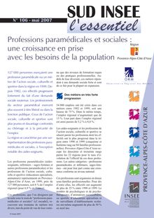 Professions paramédicales et sociales : une croissance en prise avec les besoins de la population