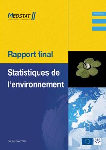 MEDSTAT II. Rapport final - Statistiques de l environnement.