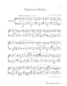 Partition complète, Fantaisies-Etudes, Op.26, Shcherbachyov, Nikolay