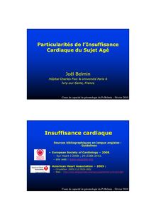 Cours Insuffisance card CAP2010 J BELMINx