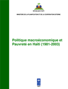 Politique macroéconomique et Pauvreté en Haïti (1981-2003)