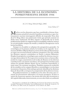 La historia de la economía poskeynesiana desde 1936 (The History of Post-Keynesian Economics Since 1936)