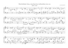 Partition , Herzliebster Jesu, BWV 1093, pour Neumeister Collection, BWV 1090-1120