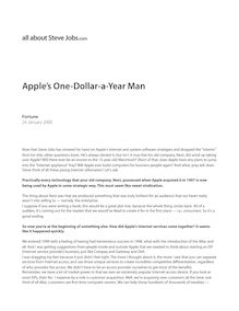 Apple s One-Dollar-a-Year Man