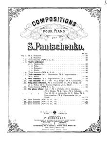 Partition complète, 3 Sonnets, Op.49, Panchenko, Semyon