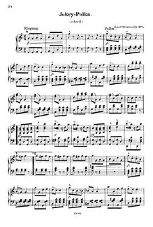 Partition complète (filter), Jokey-Polka, Op.278, Strauss, Josef