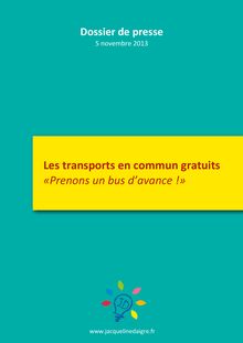 Dossier de presse : la gratuité des transports publics à Poitiers