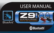 Notice Bluetooth BlueAnt  Z9i