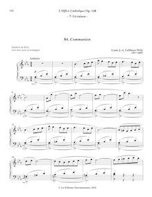 Partition 8, Communion (E-flat major), L’Office Catholique, Op.148