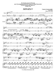 Partition , Vivace - clavecin (partition compléte), 6 sonates pour clavecin