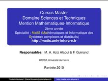 Cursus Master Domaine Sciences et Techniques Mention Mathématiques ...