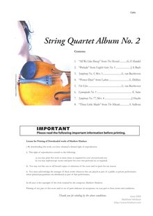 String Quartet Album No. 2 - Cello