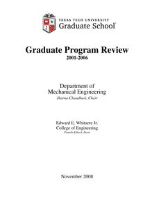 Graduate Program Review