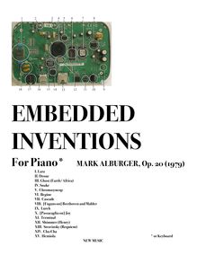 Partition complète, Embedded Inventions, Piano (or Keyboard), Alburger, Mark