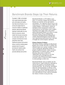 Benchmark Brands Steps Up Their Returns