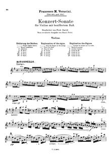 Partition de violon, 12 Sonate accademiche, Op.2, Veracini, Francesco Maria par Francesco Maria Veracini