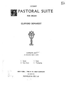 Partition complète, A Pastoral , F major, Demarest, Clifford