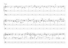 Partition Fugue, Toccata et Fugue en A minor, Krebs, Johann Ludwig